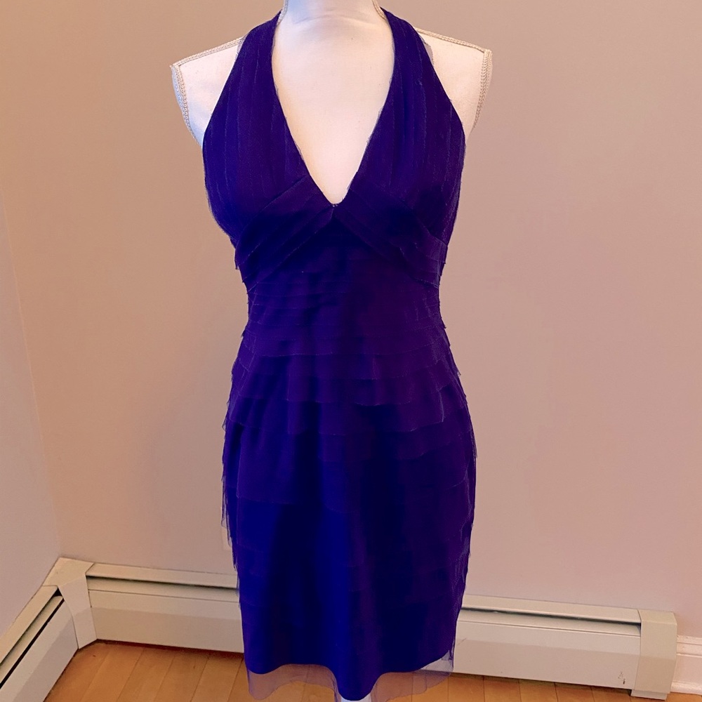 Adrianna Papell Gorgeous Blue Beaded Dress NWT